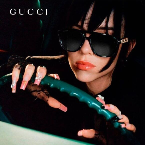 NEW Gucci GG1188S 002 Black Grey Gradient Pilot Unisex Sunglasses - Picture 5 of 13